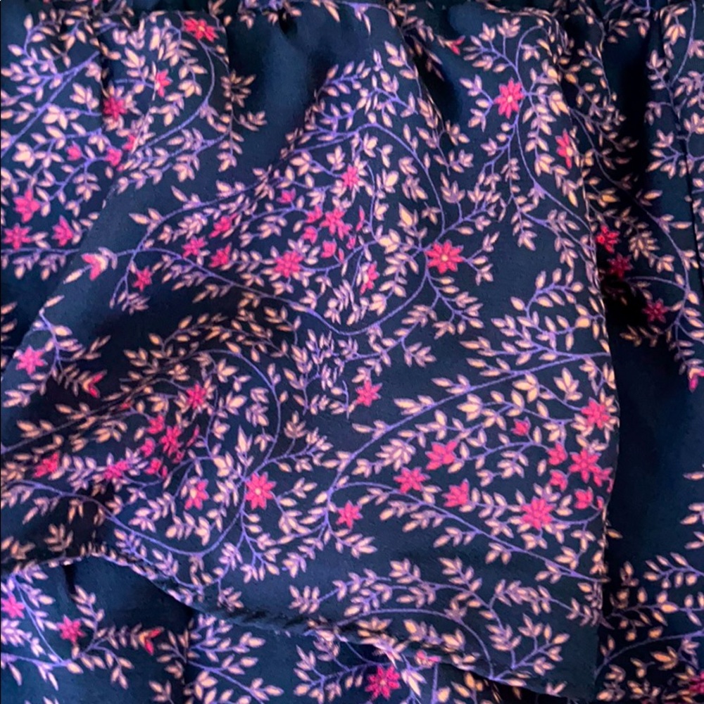 Floral Ruffled Mini Skirt - Picture 2 of 2